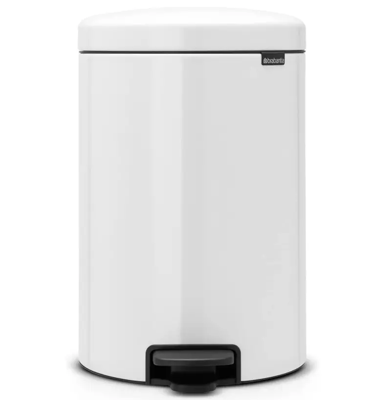 Brabantia Newicon Step Trash Can – 5.3 Gal (20L), White – Upper East Side Delivery Only 1