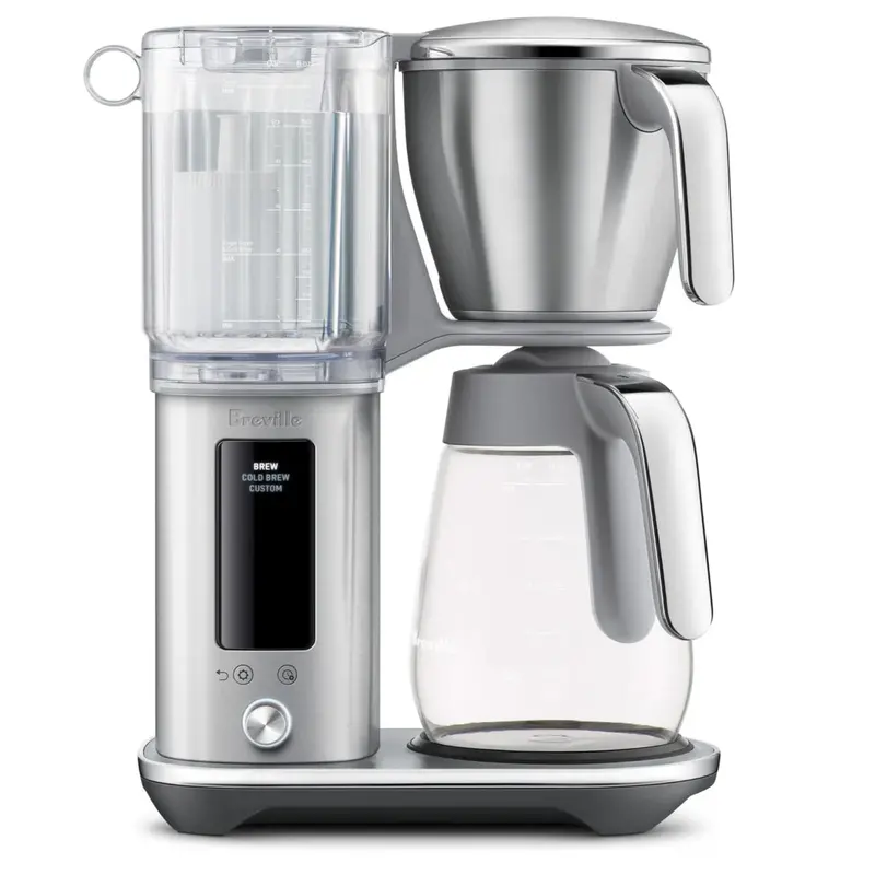 Breville Luxe Brewer Glass Coffee Maker – 12-Cup Stainless Steel Drip Machine 1