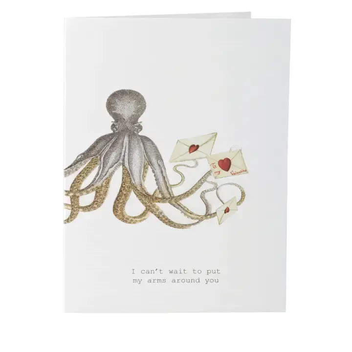 'Can'T Wait To Put My Arms Around You' Valentine'S Card – 3.5" × 5" Affectionate Love Message 1
