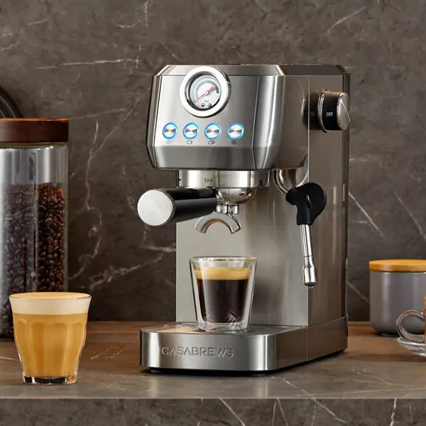 Casabrews 3700 Gense Espresso Machine – 20-Bar Semi-Automatic With Pre-Infusion 1