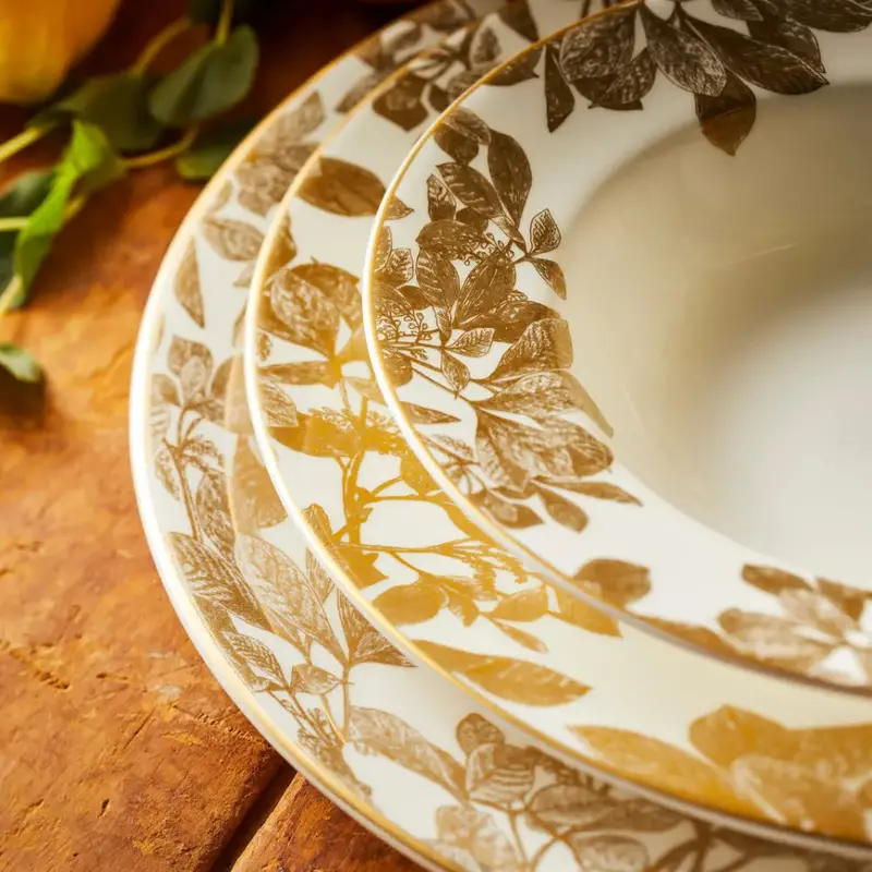 Caskata Arbor Gold-Rimmed Charger Plate 1