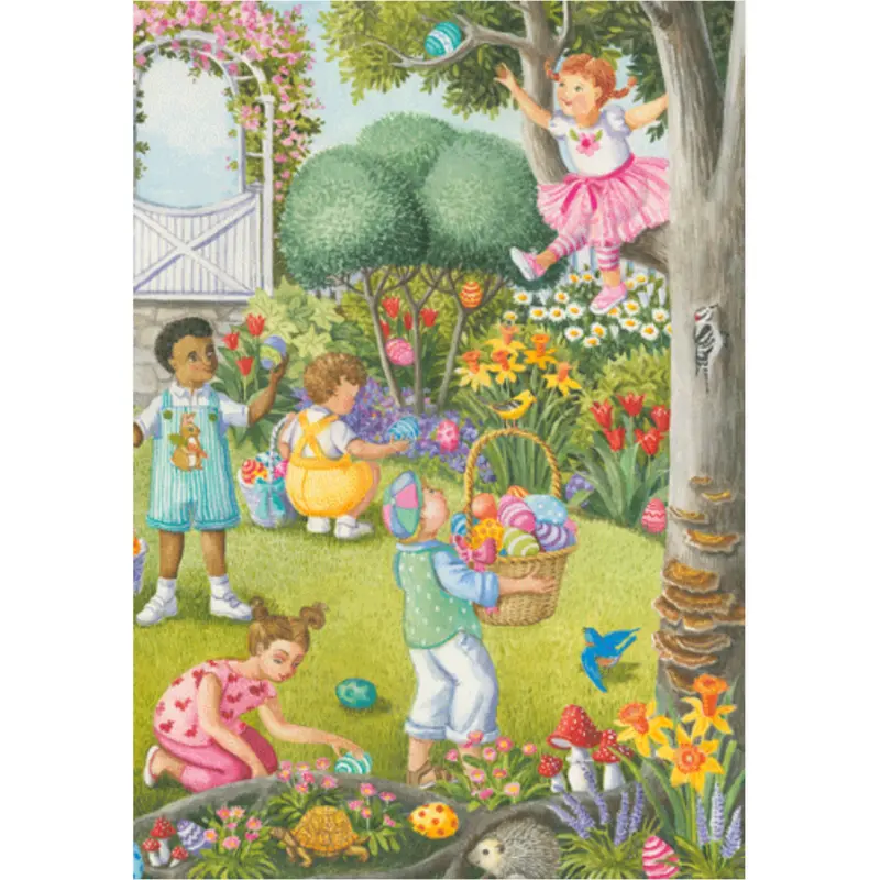 Caspari Egg Hunt-Themed Easter Greeting Card With Envelope 1
