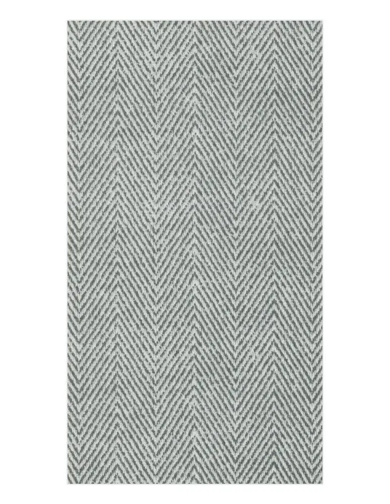 Caspari Jute-Textured Charcoal Guest Towels – Set Of 12 1
