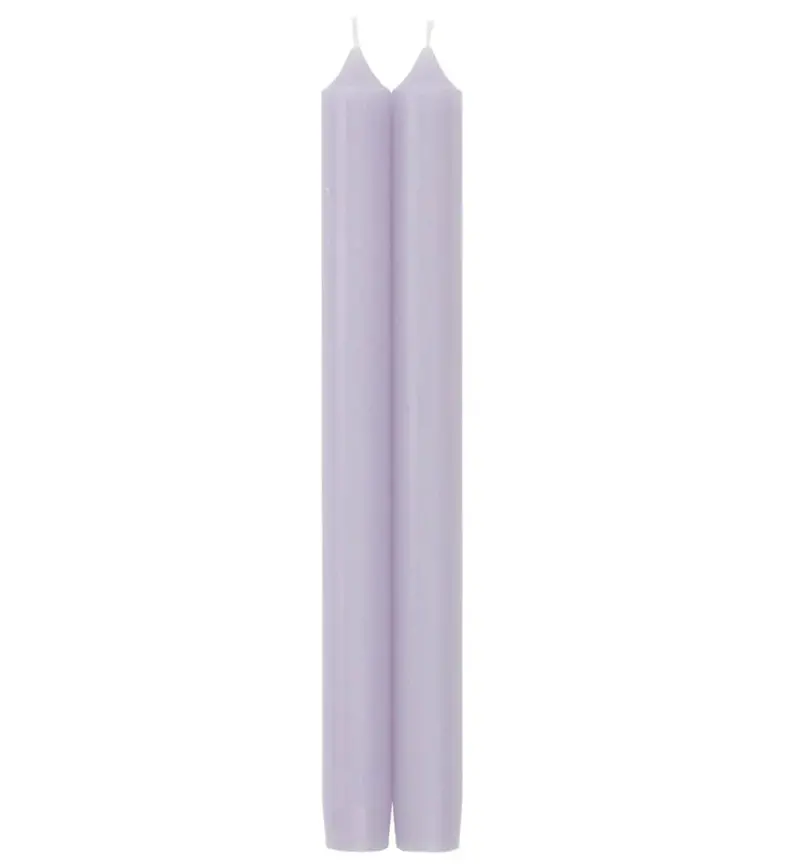 Caspari Lavender Tapered Candles – 10-Inch Pair For Elegant Table Settings 1