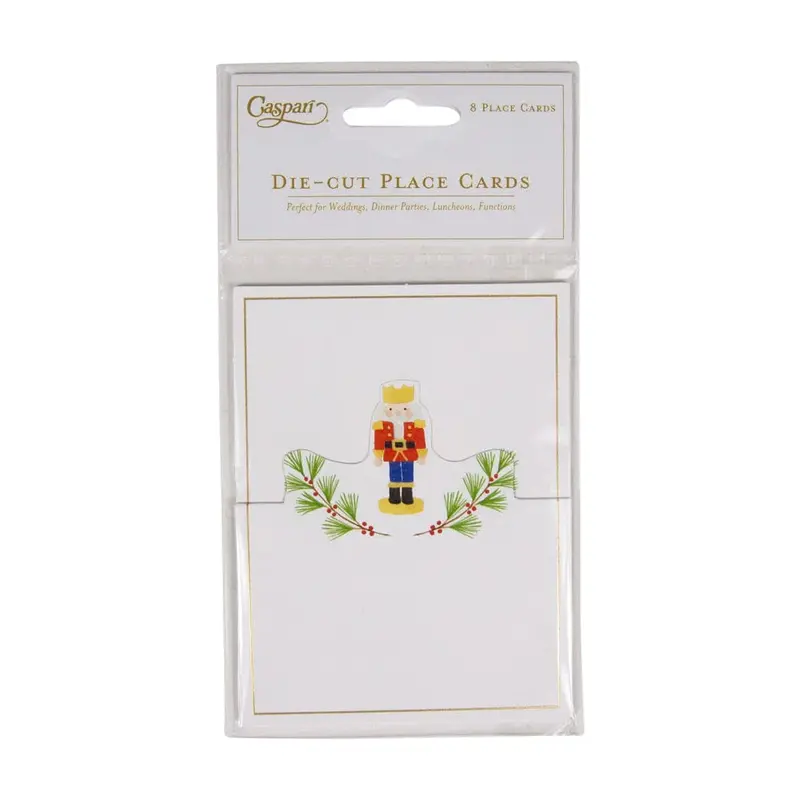 Caspari Little Nutcracker Foil Accent Place Cards – Pack Of 8 1