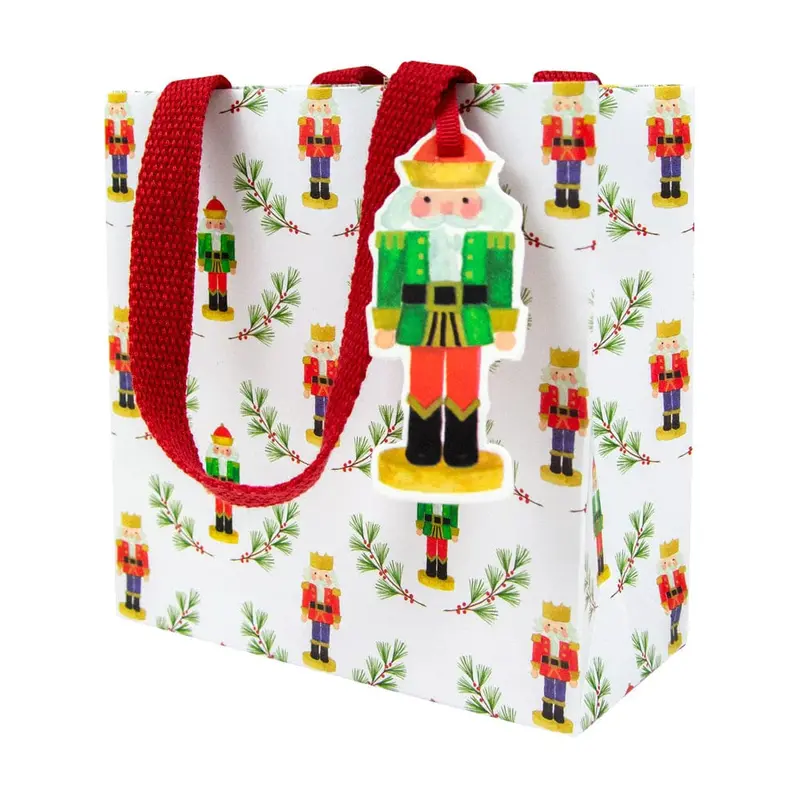 Caspari Little Nutcracker Mini Gift Bag 1