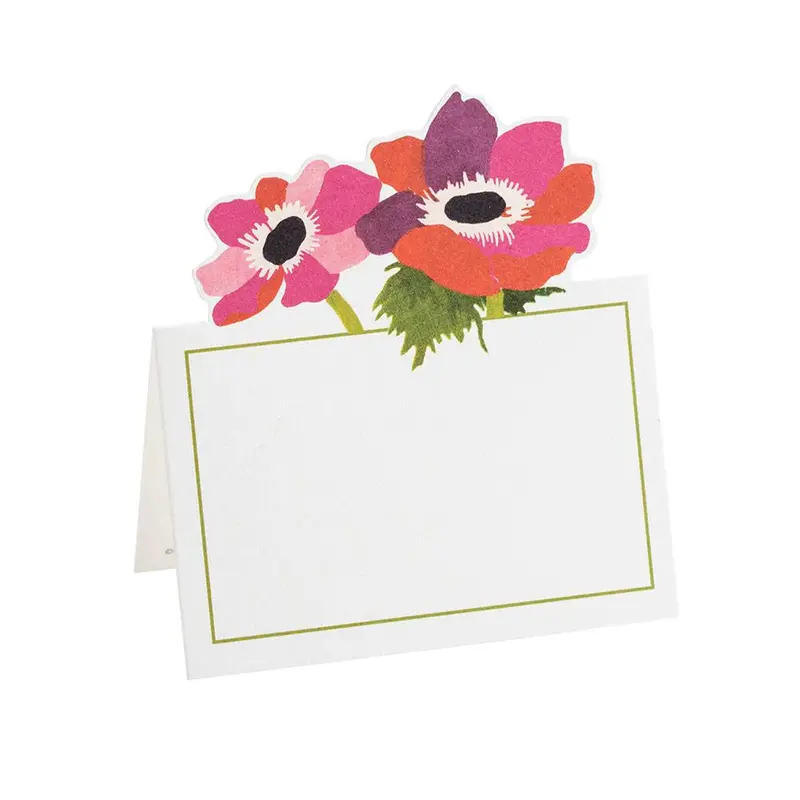 Caspari Poiret Floral Die-Cut Place Cards – Pack Of 8 1