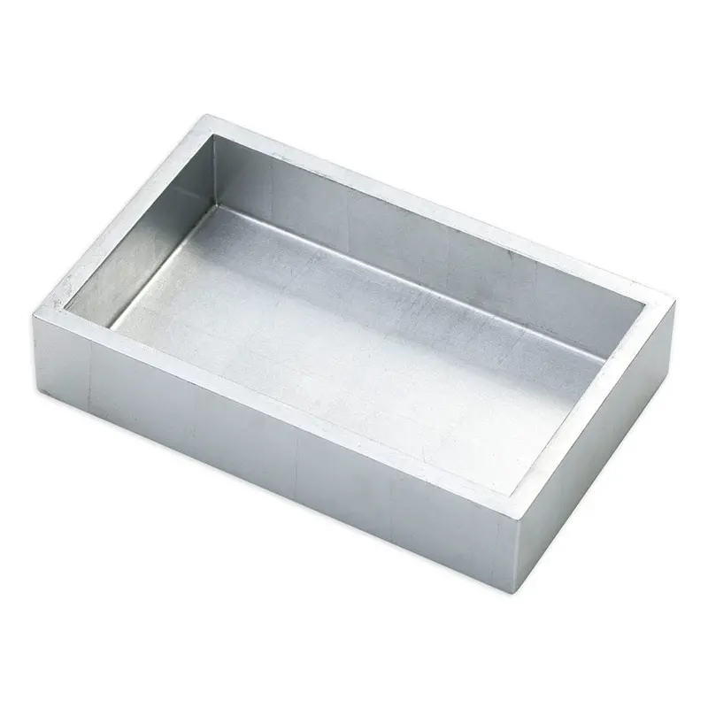 Caspari Silver-Finished Lacquer Guest Towel Napkin Holder 1