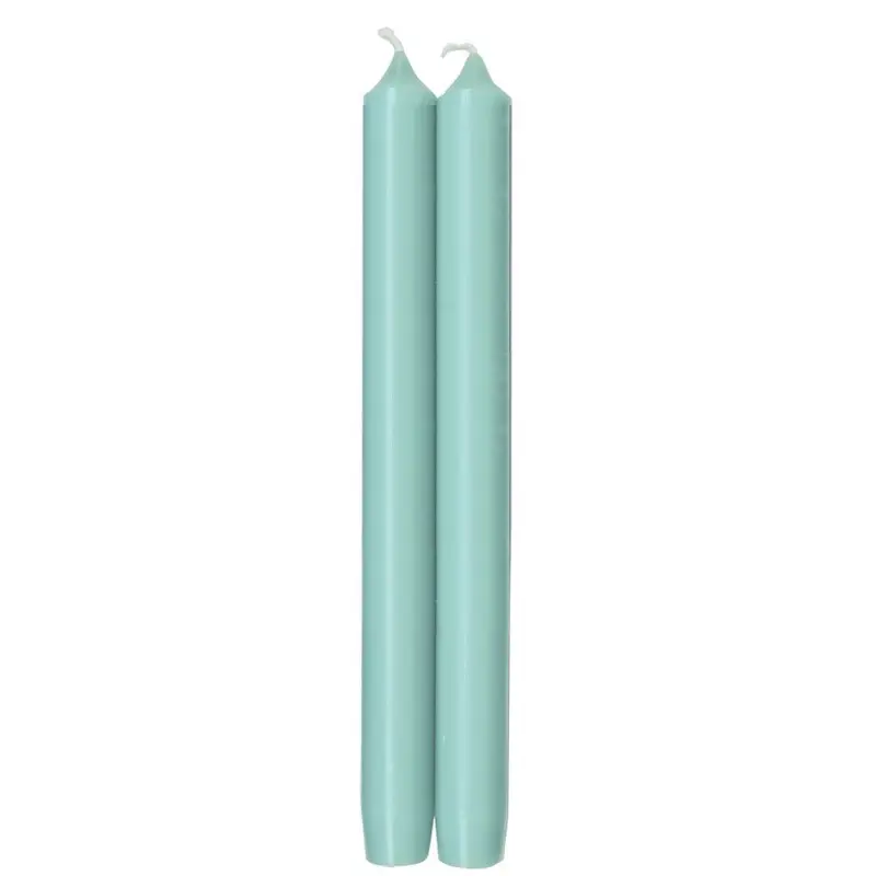 Caspari Turquoise Tapered Candles – 10-Inch Duo For Modern Decor 1