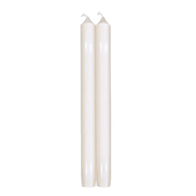 Caspari White Tapered Candles – 10-Inch Set Of Two 1