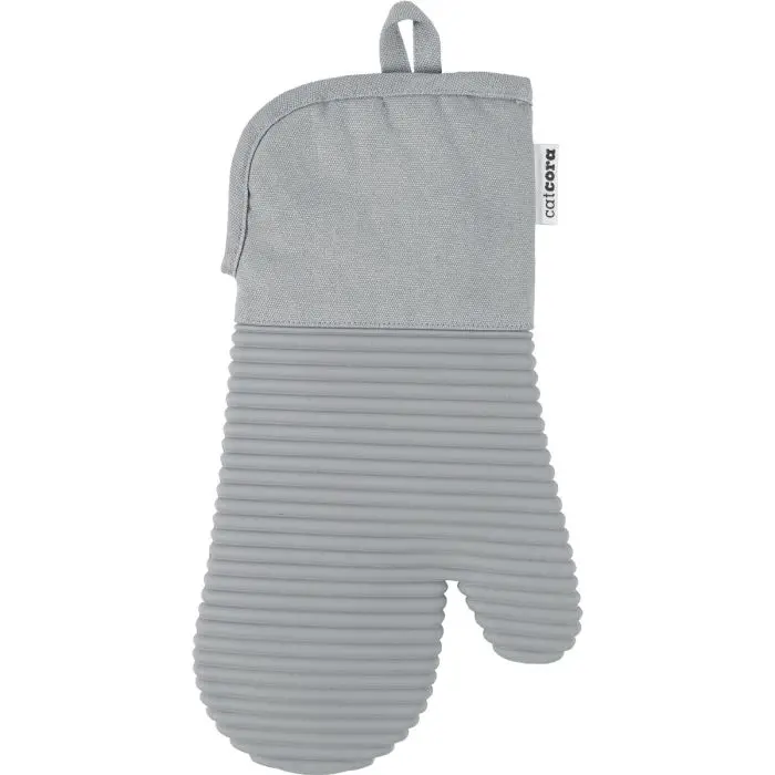 Cat Cora Premium Oven Mitt – Gray, Quilted & Heat-Resistant Design 1