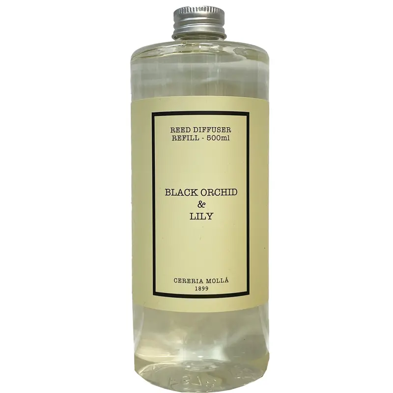 Cereria Molla Black Orchid & Lily Reed Diffuser Refill – 16.9 Oz 1