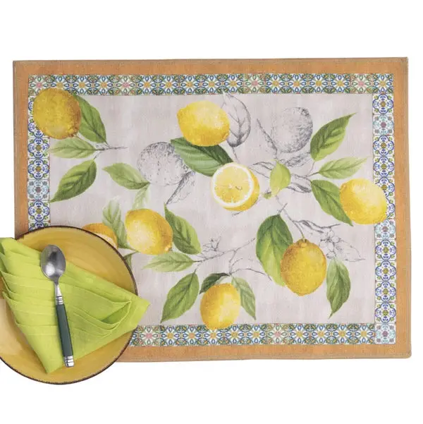 Cetara Italian Placemat Set – Pair Of Handwoven Linen Mats With Mediterranean Charm 1