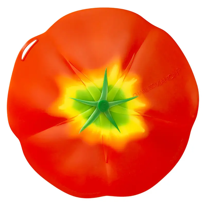 Charles Viancin High-Heat Silicone Cooking Lid – Tomato Red, 11-Inch Diameter 1