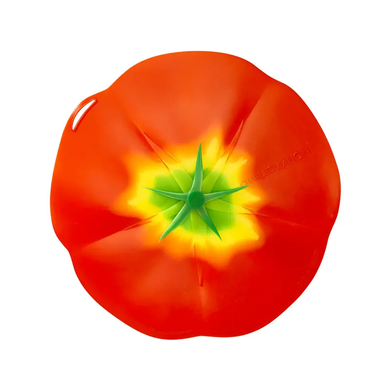 Charles Viancin High-Heat Silicone Cooking Lid – Tomato Red, 8-Inch Diameter 1