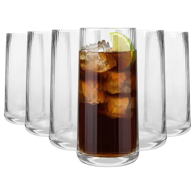Chelsea 550Ml Optic Crystal Highball Glasses – Set Of 6 1