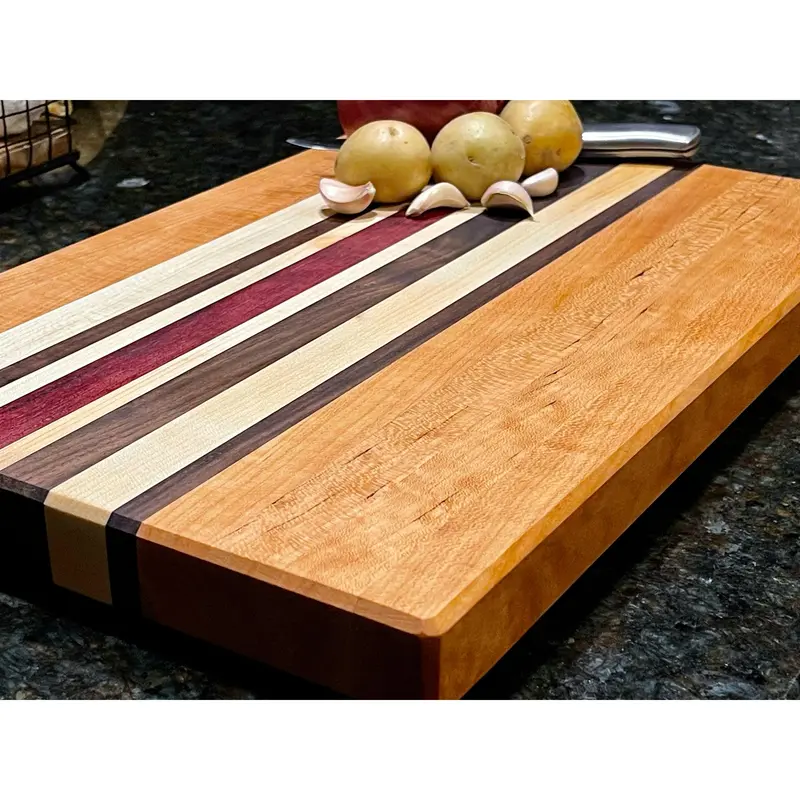 Cherry Wood Cutting Board – Warm Tone, Fine Texture, Chef-Approved Durability 1