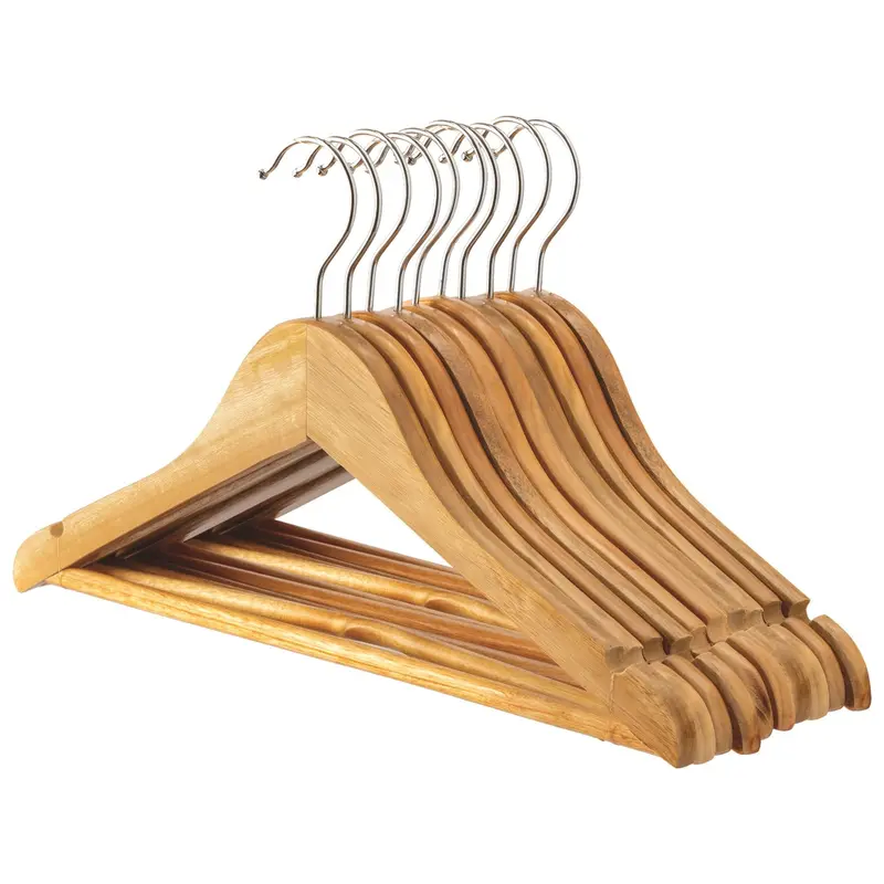 Child-Sized Wooden Hangers – 10-Pack For Kids’ Clothing 1