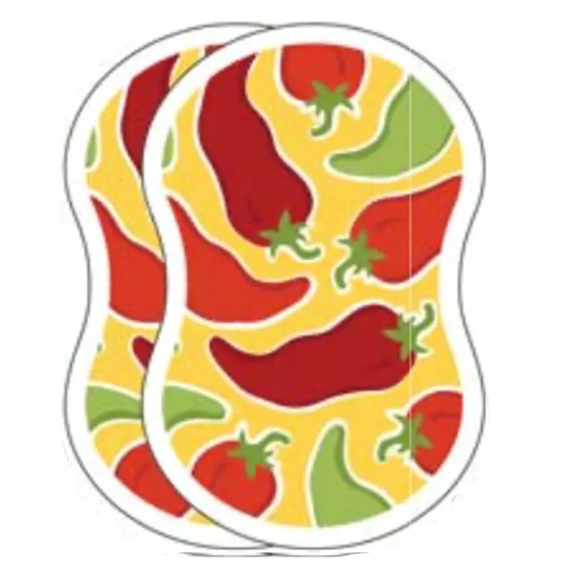 Chili Pepper–Themed Ritz Toss Pop-Up Sponges – 2-Pack Spicy Kitchen Fun 1