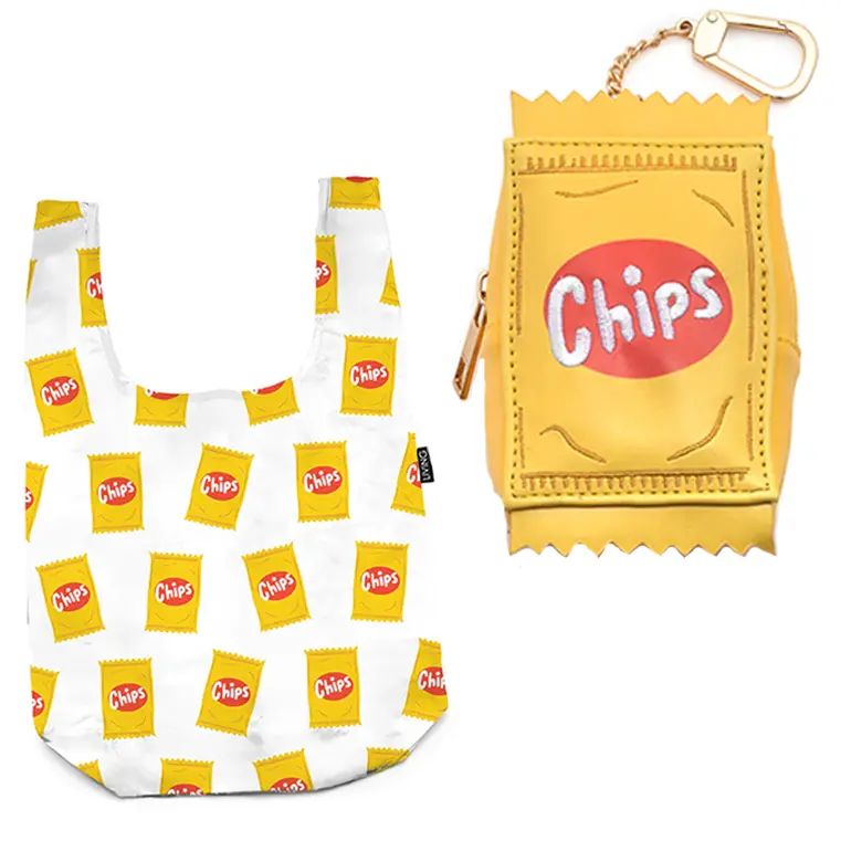Chips-Packaged Bag Charm & Compact Shopper – Living Royal 2-In-1 Carry Solution 1