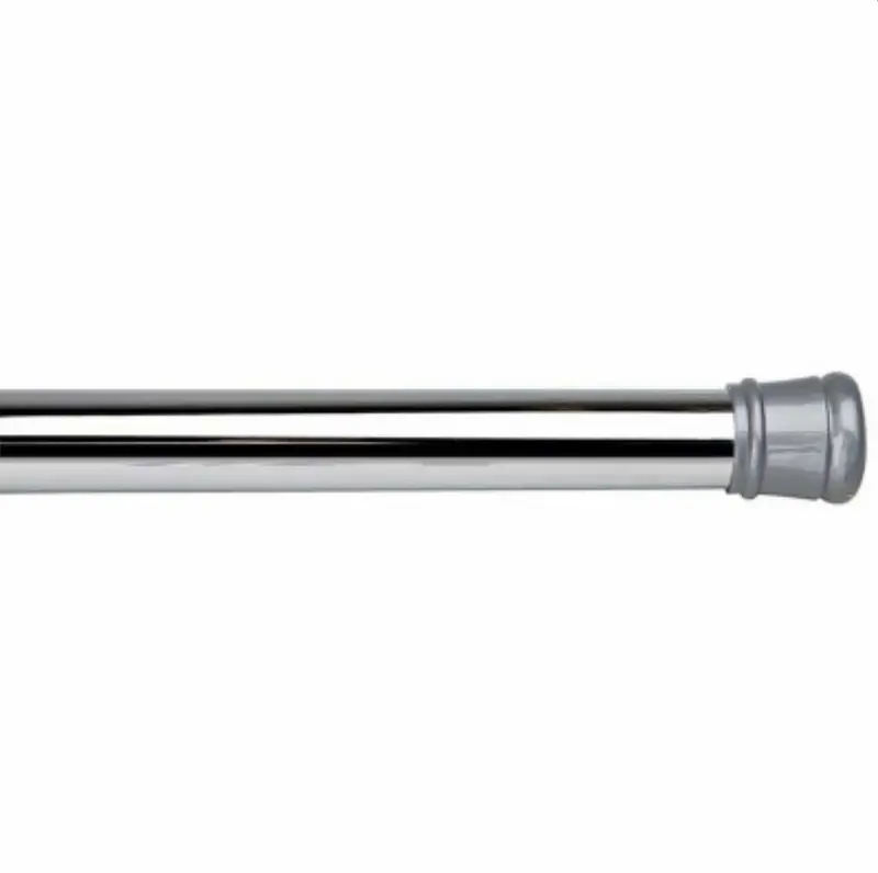 Chrome Shower Curtain Tension Rod – Adjustable 41" To 76" 1