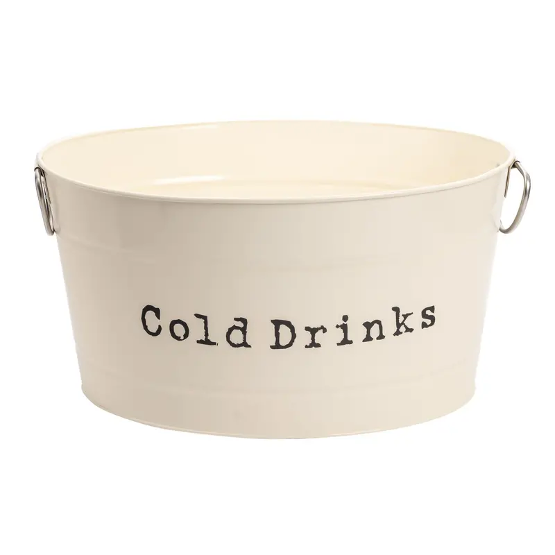 Classic Galvanized Metal Drinks Chilling Bucket 1