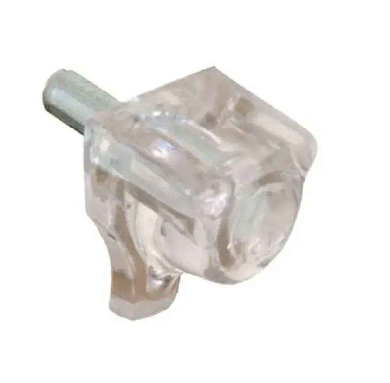 Clear Plastic Shelf Support Pegs – 10 Lb Capacity, 8-Pack 1
