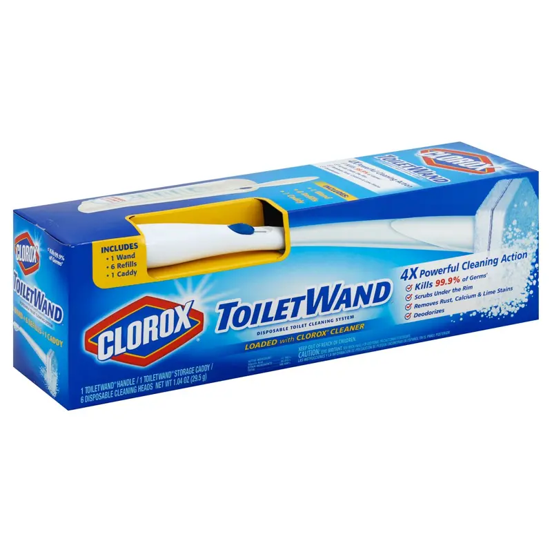 Clorox Toilet Wand Starter Kit – Includes Caddy And Refill Heads 1