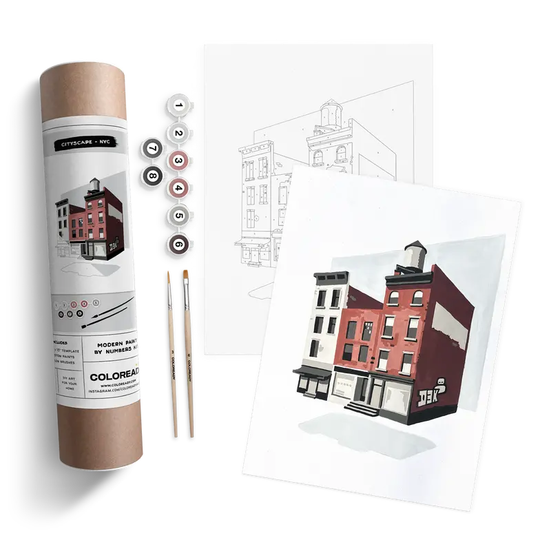 Coloready Nyc Skyline Paint By Number Art Kit 1