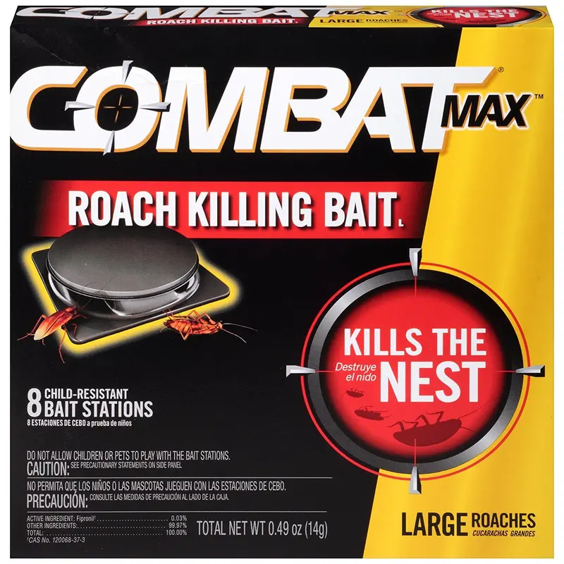 Combat Max Large Roach Bait Stations (8-Pack) 1