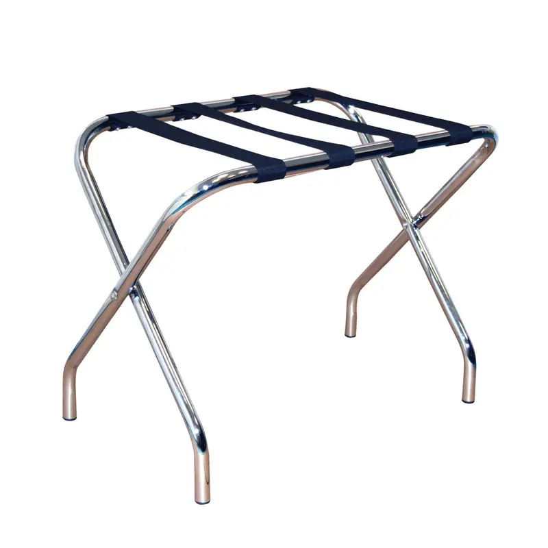 Compact Folding Metal Luggage Rack For Travel And Hotels 1