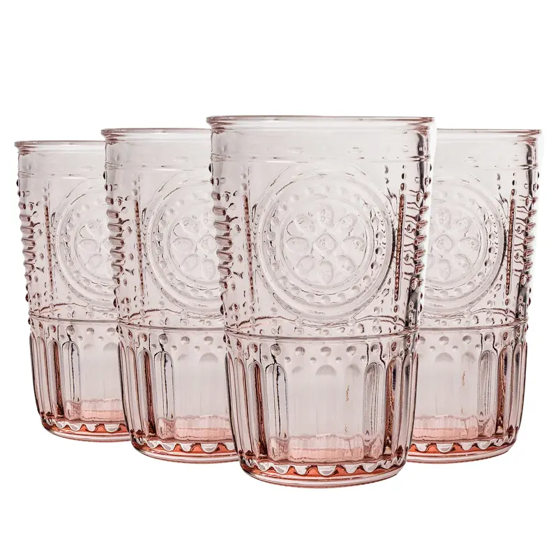 Compact Romantic Highball Glasses – 340Ml, Quartet 1