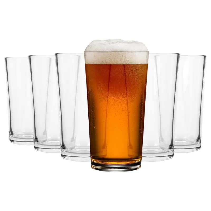 Conical Pint Glasses – 568Ml (20Oz), Set Of 6 1