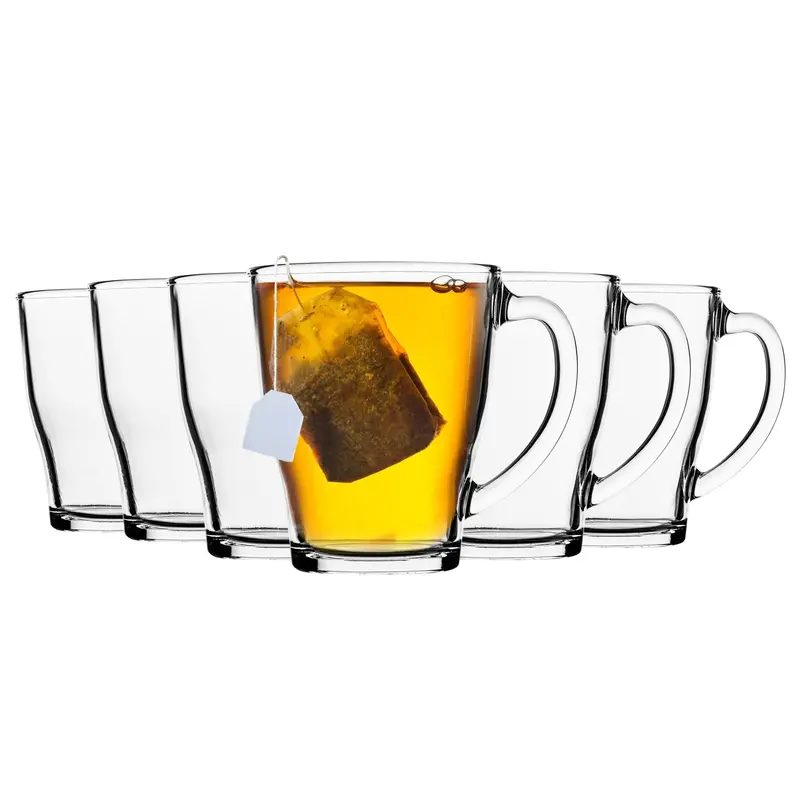Cosy 350Ml Glass Coffee Mugs – Set Of 6 1