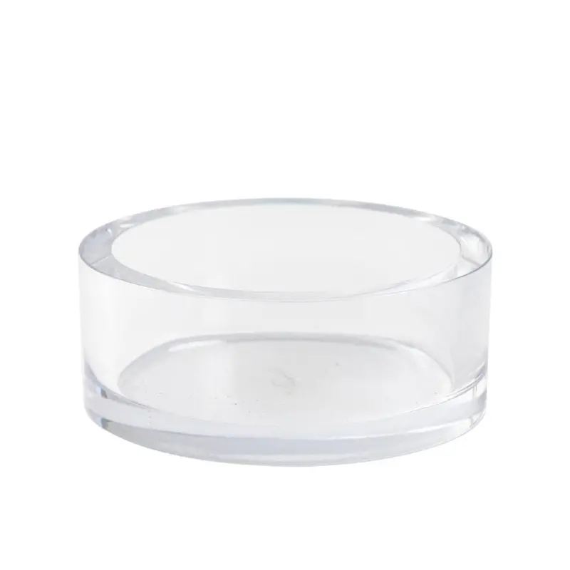 Crystal-Clear Acrylic Wine Bottle Holder With Integrated Coaster 1