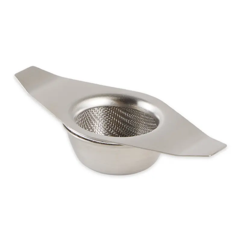 Dual-Function Tea Strainer With Drip Catch Cup 1