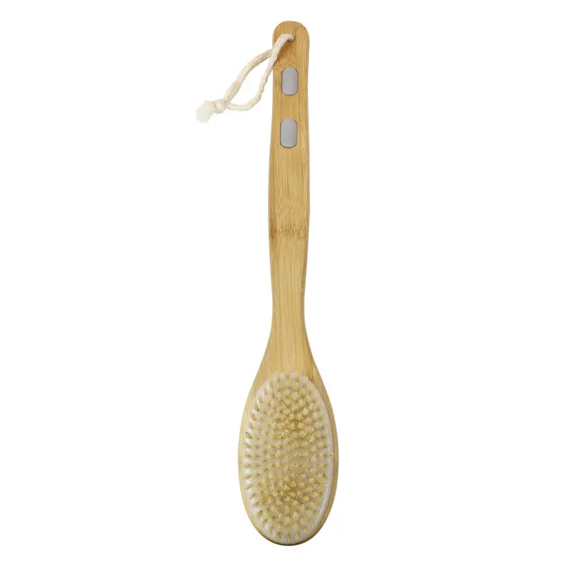 Dual-Sided Long-Handle Bath & Body Brush – 20-Inch Ergonomic Exfoliating Tool 1