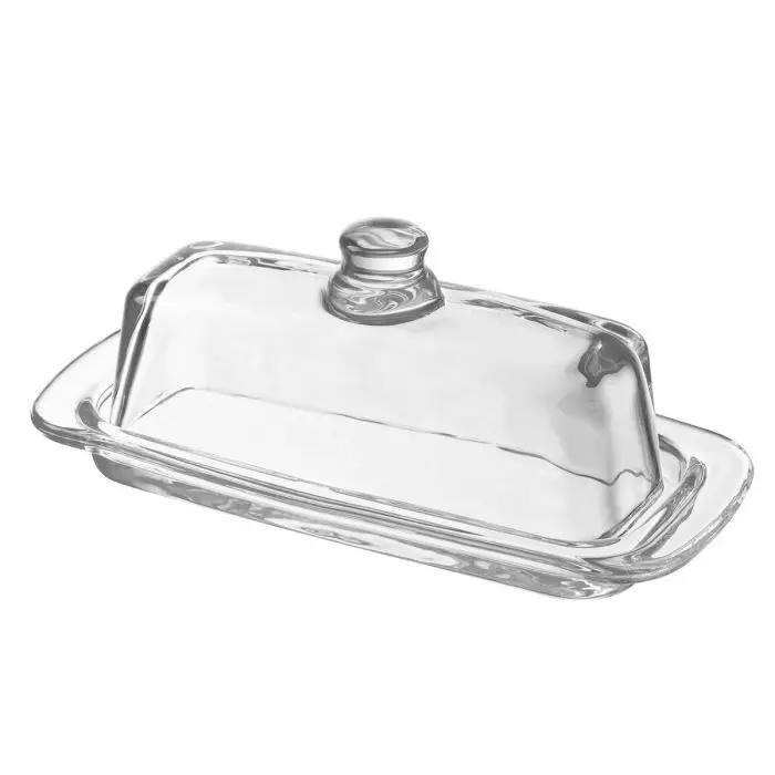 Elegant Glass Butter Dish With Airtight Lid – Kitchen Essentials 1