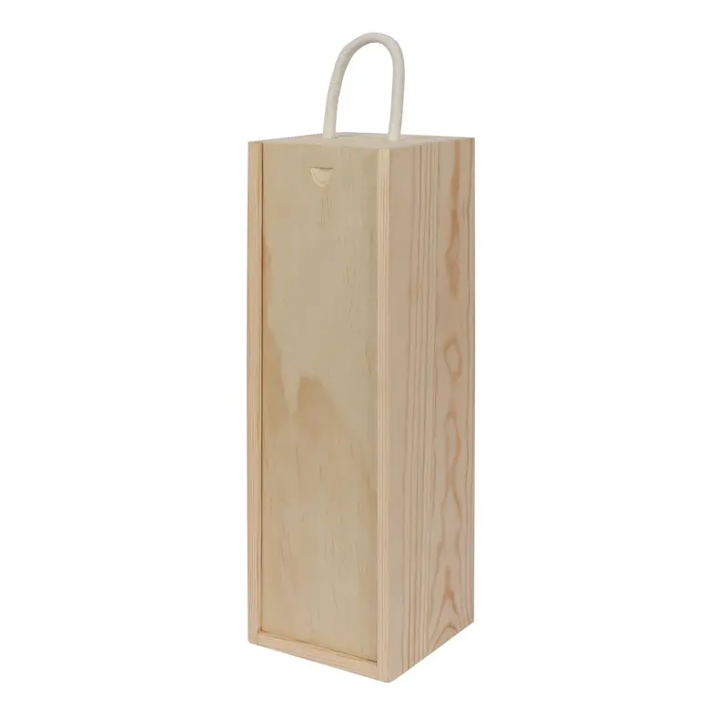 Elegant Wooden Champagne Gift Box For One Bottle 1