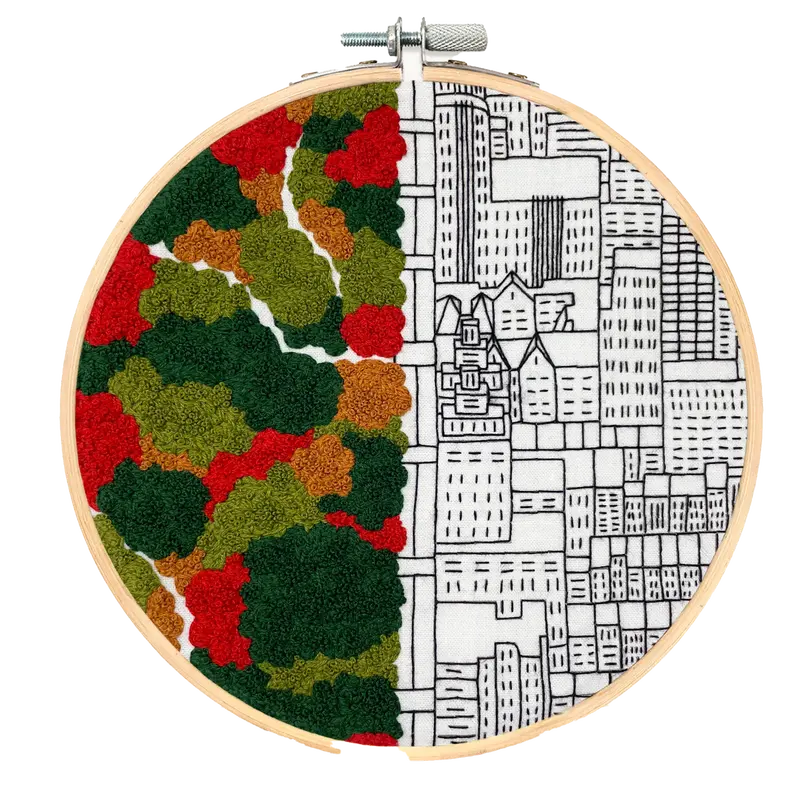 Embroidery & Sage Autumn In New York Embroidery Kit – Seasonal Stitching Project 1