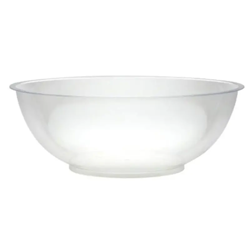 Extra-Large Clear Plastic Serving Bowl – 160 Oz Capacity (12" × 4.5") 1