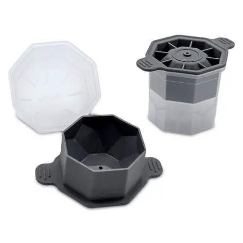 Faceted Ice Sphere Mold Set – Two Premium Silicone Molds 1