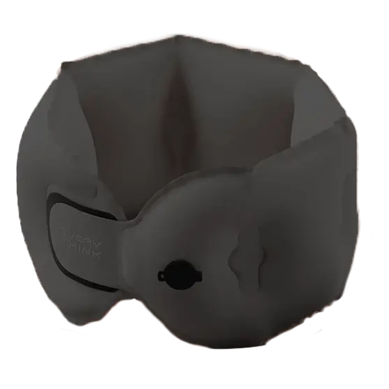 Fashionit Inflatable Travel Neck Pillow With Carry Case And Pump – Dark Grey 1