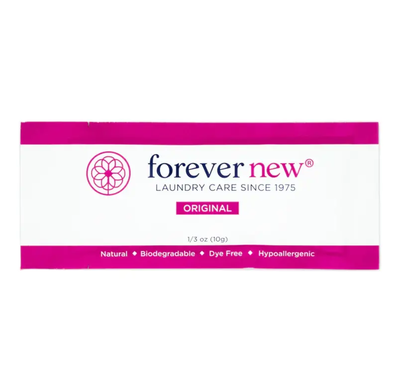 Forever New Single-Use Fabric Care Detergent Pack – 0.33 Fl Oz Travel Portion 1