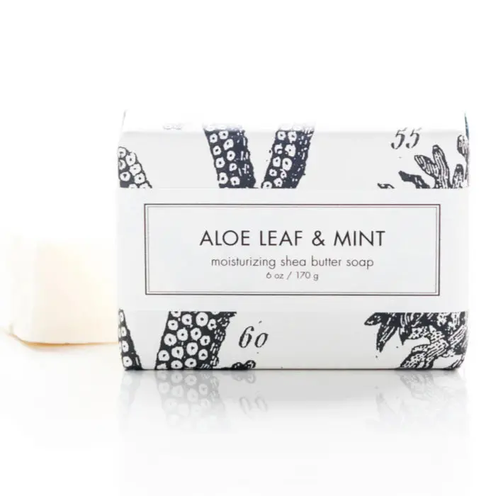 Formulary 55 Moisturizing Shea Butter Soap – Aloe Leaf & Mint, 6 Oz 1