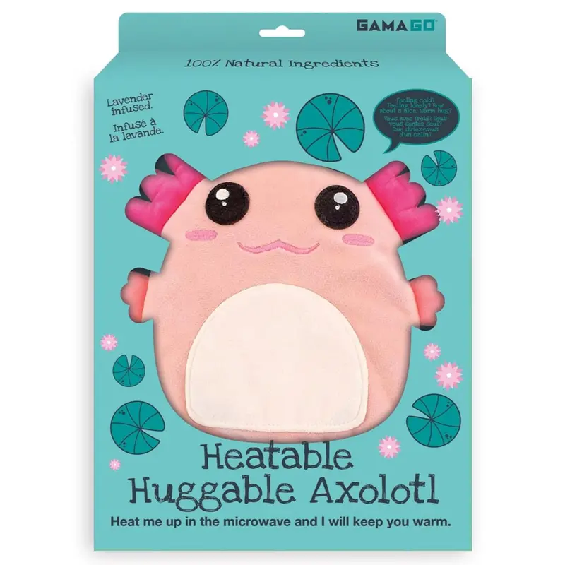 Gamago Axolotl Microwaveable Heating Pad & Hug Pillow (11-Inch) 1