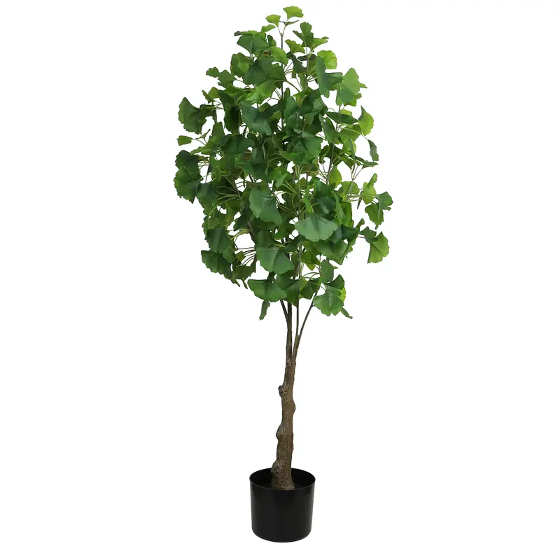 Ginkgo Biloba Faux Tree – Vibrant Green Design 1