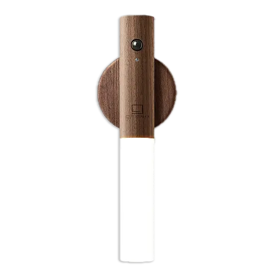 Ginkgo Smart Baton Light With Natural Walnut Wood Finish – 7-Inch Portable Led Flashlight 1