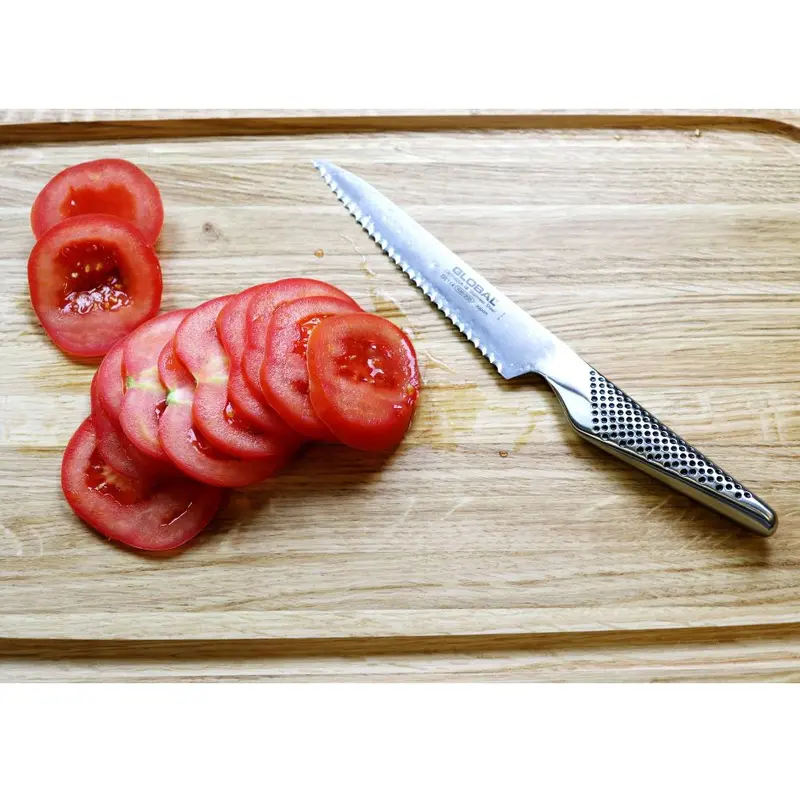 Global Classic 6-Inch Serrated Utility Knife – Multi-Tasking Edge 1