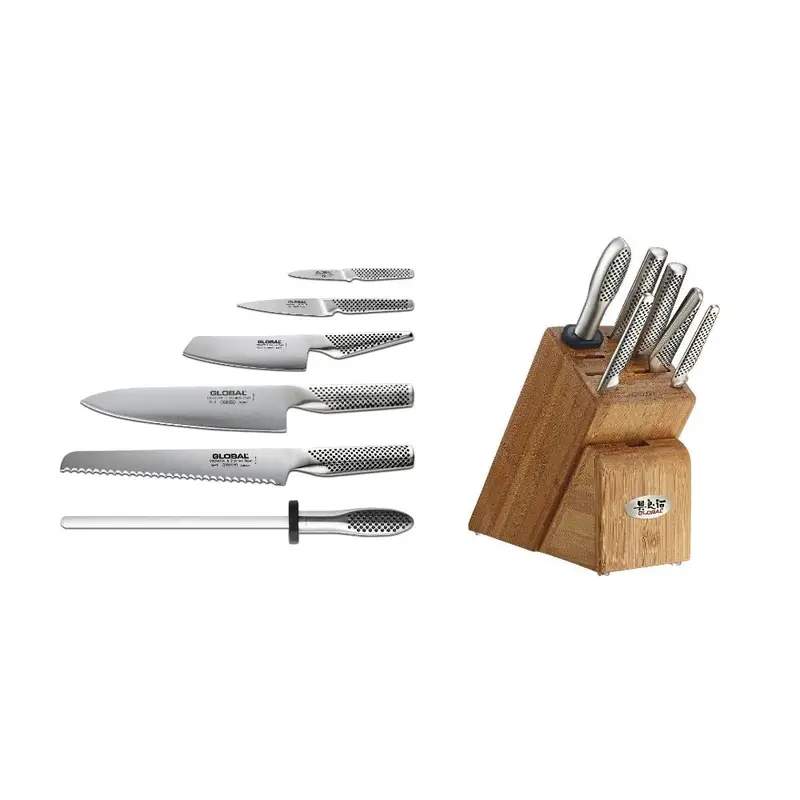 Global Classic 7-Piece Premium Knife Block Set 1